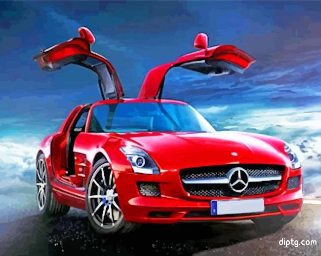 Mercedes Sls Painting By Numbers Kits.jpg