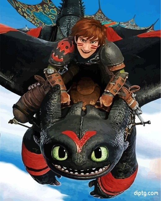 How To Train Your Dragon Animation Painting By Numbers Kits.jpg