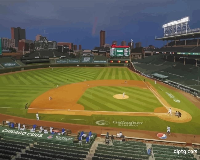 Wrigley Field Chicago Painting By Numbers Kits.jpg