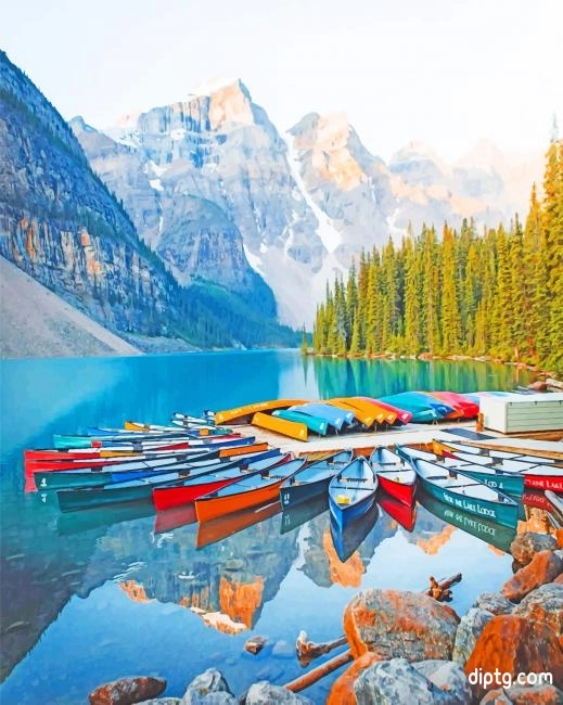 Alberta Moraine Lake Painting By Numbers Kits.jpg