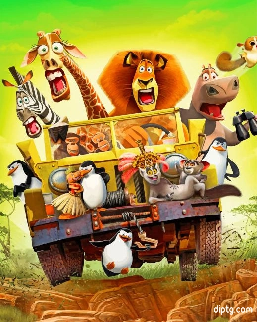 Madagascar Movie Painting By Numbers Kits.jpg