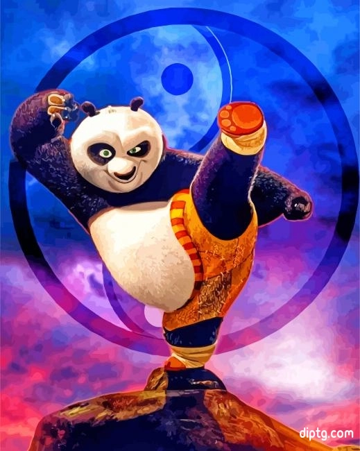 Aesthetic Kung Fu Panda Painting By Numbers Kits.jpg