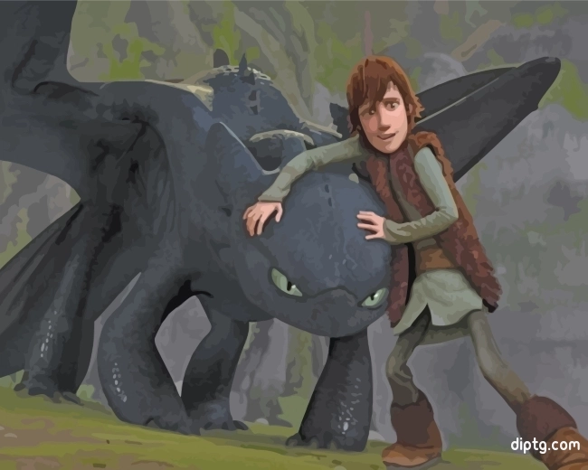 How To Train Your Dragon Movie Painting By Numbers Kits.jpg