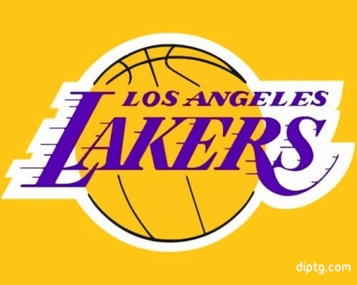 Basketball Team Lakers Logo Painting By Numbers Kits.jpg