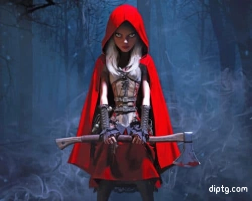 Red Riding Hood Painting By Numbers Kits.jpg