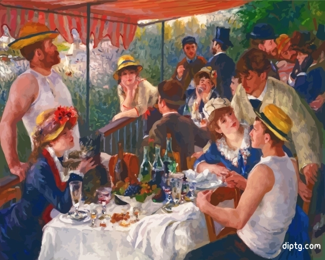 Luncheon Of The Boating Party Painting By Numbers Kits.jpg