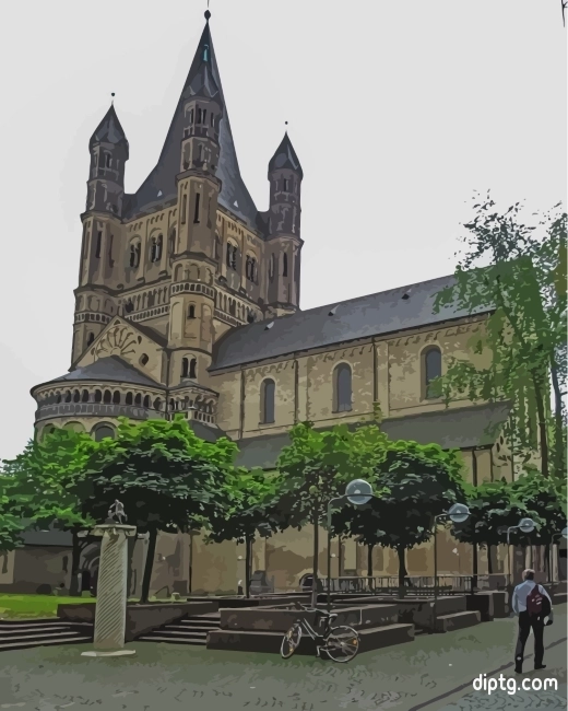 Great Saint Martin Church Cologne Painting By Numbers Kits.jpg