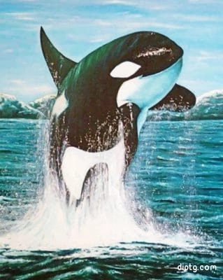 Jumping Whale Painting By Numbers Kits.jpg