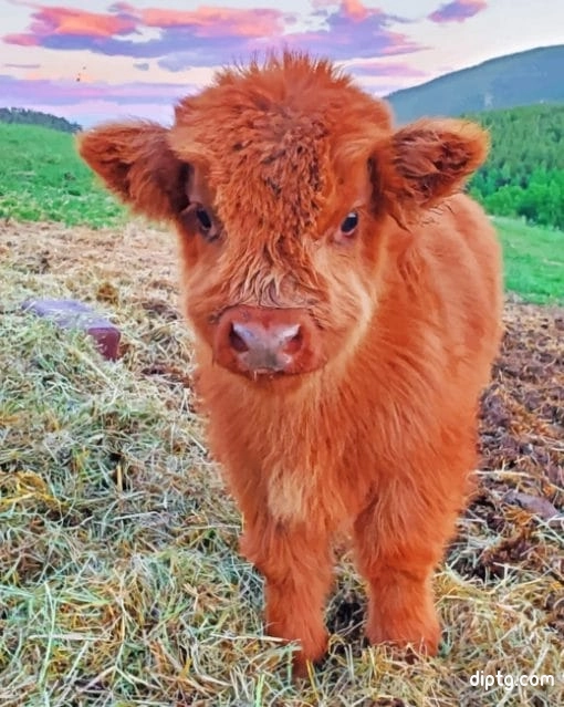 Fluffy Highland Cow Painting By Numbers Kits.jpg