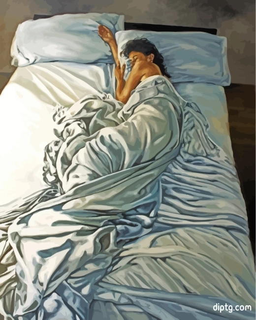 Lonely Lady In Bed Painting By Numbers Kits.jpg