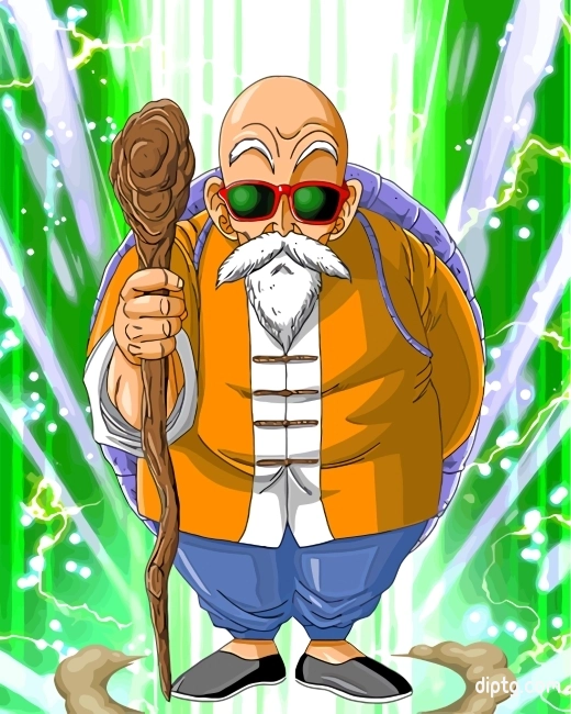 Dragon Ball Z Master Roshi Painting By Numbers Kits.jpg