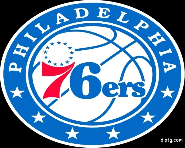 Philadelphia 76ers Logo Painting By Numbers Kits.jpg