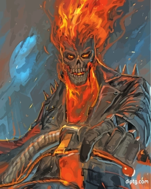 Ghost Rider Skull Painting By Numbers Kits.jpg