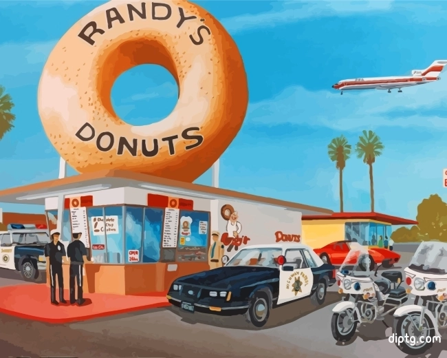 Police Buying Donuts Painting By Numbers Kits.jpg