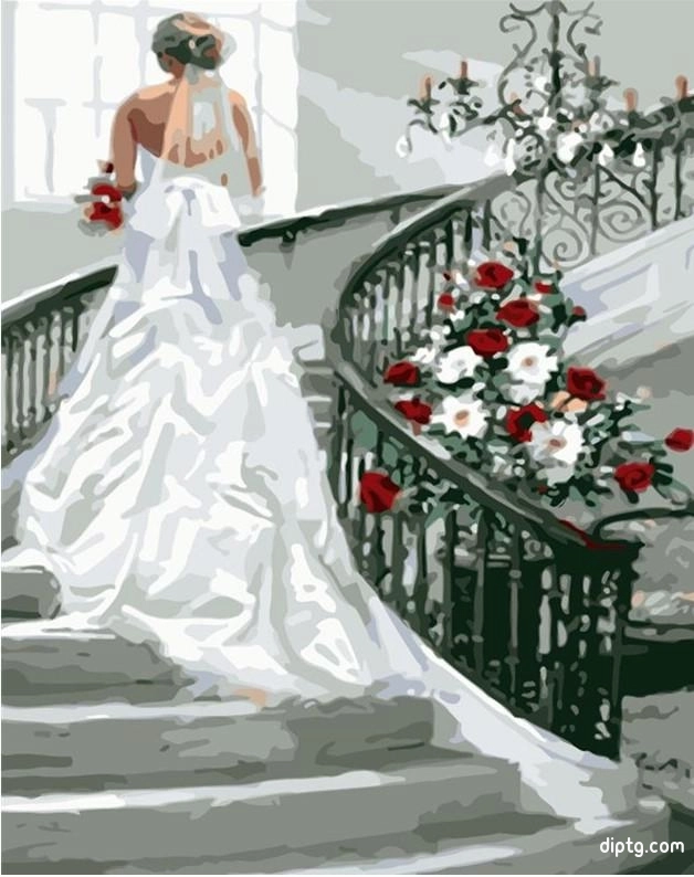 Bride In Wedding Painting By Numbers Kits.jpg