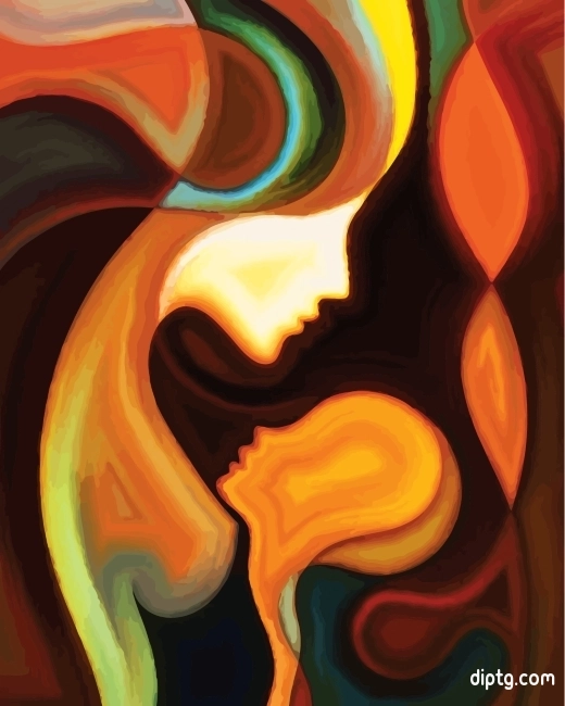 Abstract Mother And Child Painting By Numbers Kits.jpg