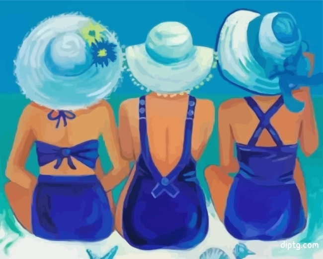 Women On The Beach Painting By Numbers Kits.jpg