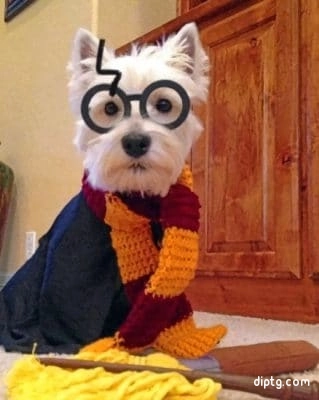 Westie Potter Painting By Numbers Kits.jpg