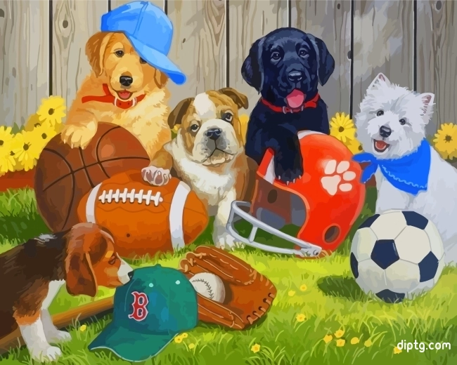 Cool Puppies Painting By Numbers Kits.jpg