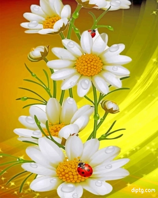 White Flowers Painting By Numbers Kits.jpg