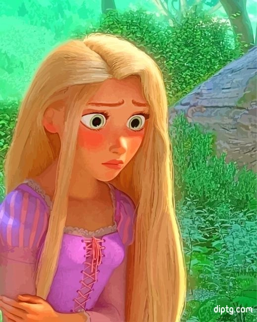 Sad Rapunzel Painting By Numbers Kits.jpg