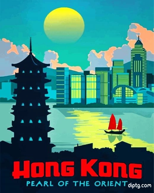 Hong Kong Illustration Painting By Numbers Kits.jpg