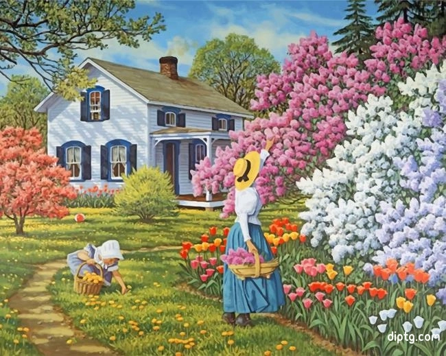 Spring Country Life Painting By Numbers Kits.jpg