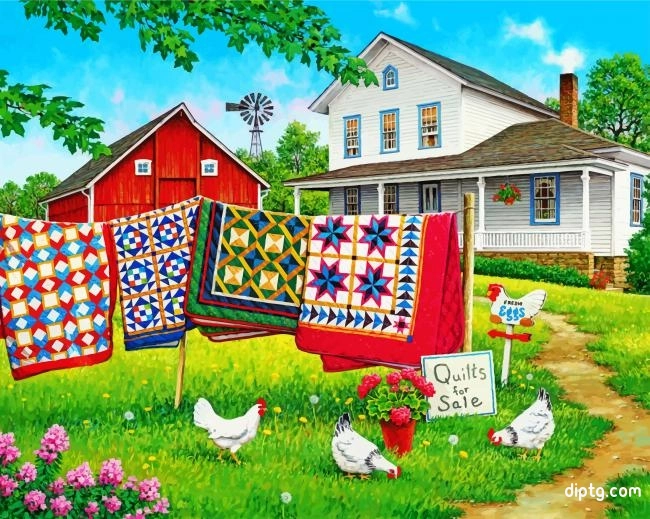 Chicken Farm Painting By Numbers Kits.jpg
