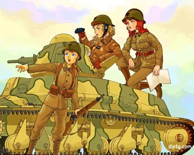 Soldier Girls Painting By Numbers Kits.jpg