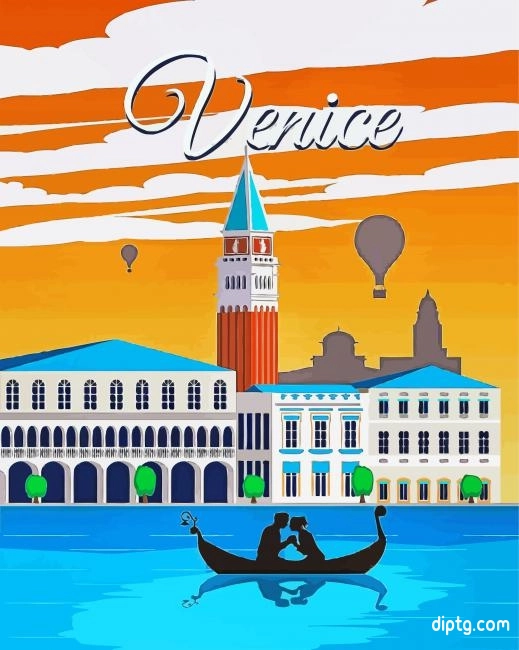 Couple In Venice Painting By Numbers Kits.jpg