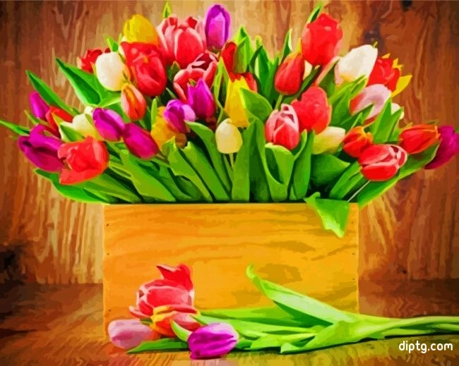 Bouquets Of Tulips Painting By Numbers Kits.jpg