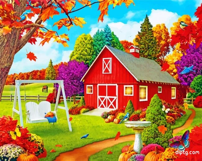 Autumn Farm Painting By Numbers Kits.jpg
