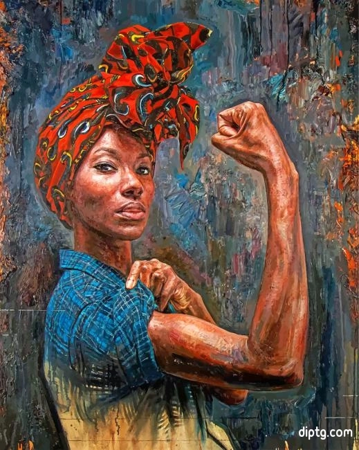 African Woman Power Painting By Numbers Kits.jpg