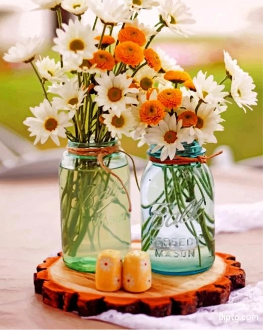 Daisies In Jar Painting By Numbers Kits.jpg