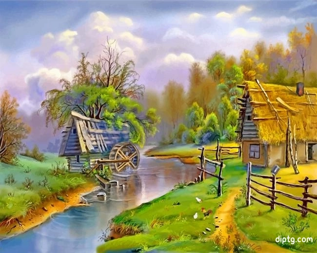 House By The Lake Painting By Numbers Kits.jpg