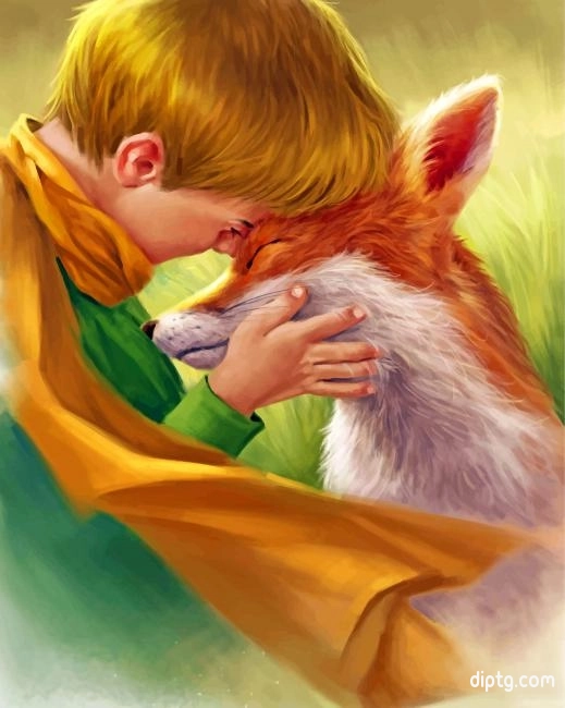 Little Prince With His Fox Painting By Numbers Kits.jpg