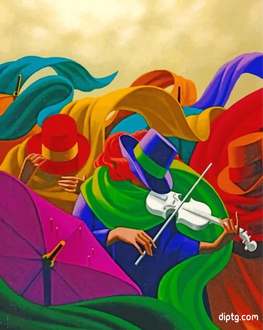 Abstract Violinists Painting By Numbers Kits.jpg