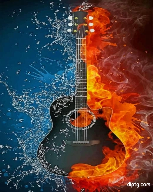 Water Fire Guitar Painting By Numbers Kits.jpg