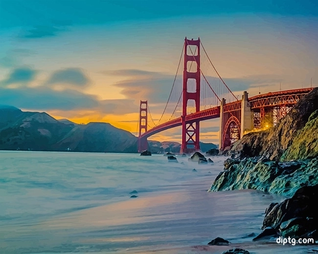 Golden Gate Bridge San Francisco Painting By Numbers Kits.jpg