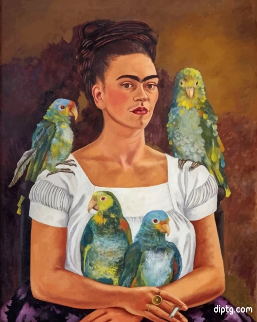 Me And My Parrots Painting By Numbers Kits.jpg