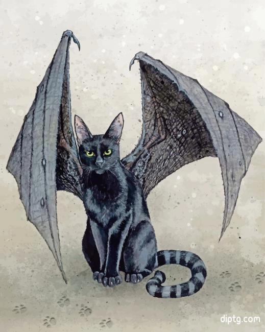 Bat Cat Painting By Numbers Kits.jpg