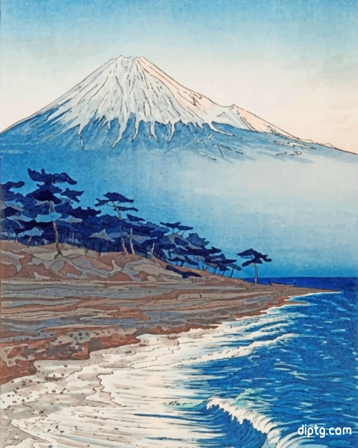 Mount Fuji Seascape Painting By Numbers Kits.jpg