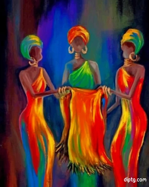 Black African Ladies Painting By Numbers Kits.jpg