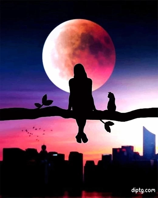 City Girl Silhouette Painting By Numbers Kits.jpg