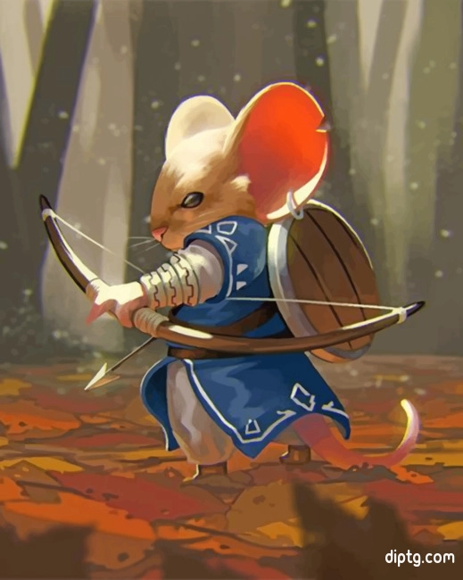 Warrior Mouse Painting By Numbers Kits.jpg