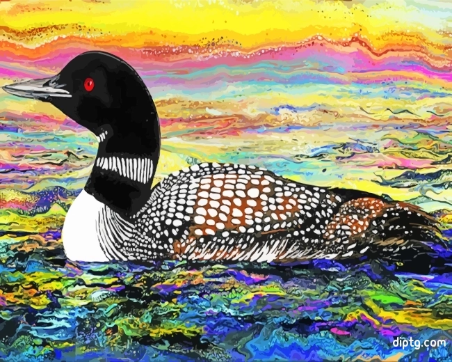 Loon Bird Painting By Numbers Kits.jpg