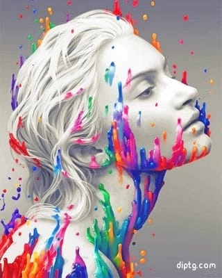 Color Splash Whit Woman Painting By Numbers Kits.jpg