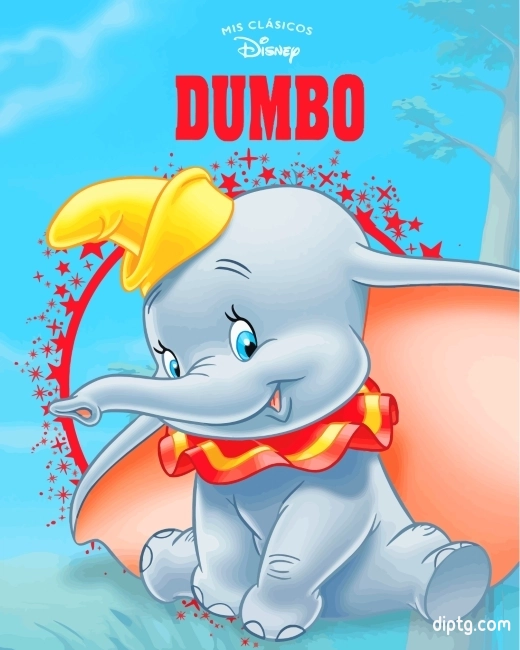 Dumbo Elephant Painting By Numbers Kits.jpg
