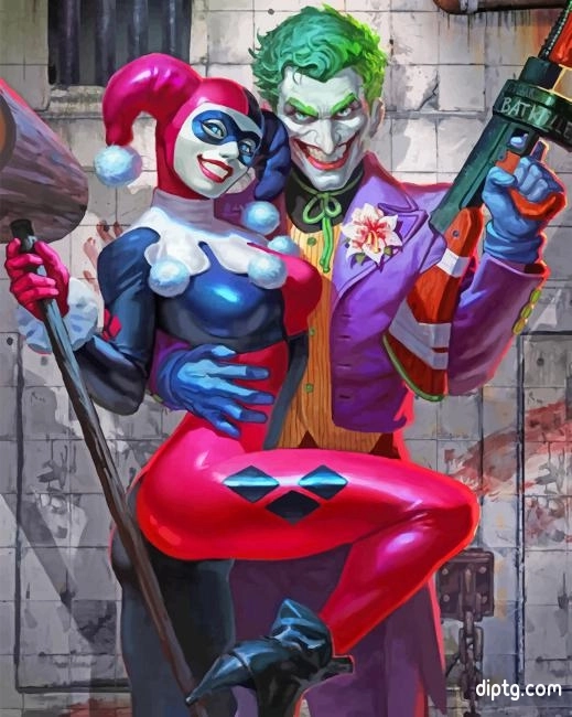 Joker And Harley Quinn Painting By Numbers Kits.jpg