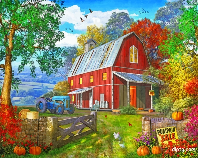 Old Barn Farm Painting By Numbers Kits.jpg